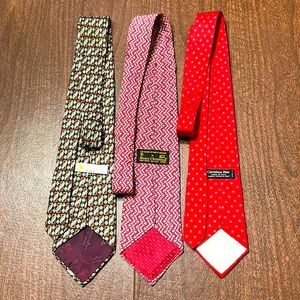 3 designer ties . Christian Dior, Aquascutum, & Henri Christian
